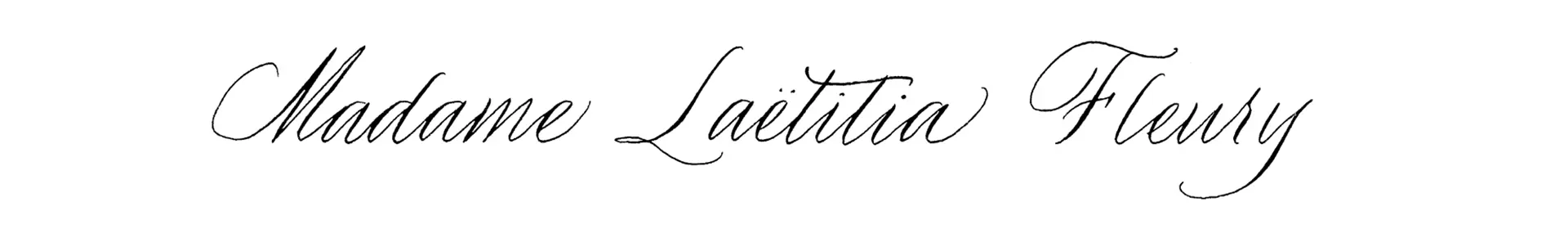 Exemple de Calligraphie Italique