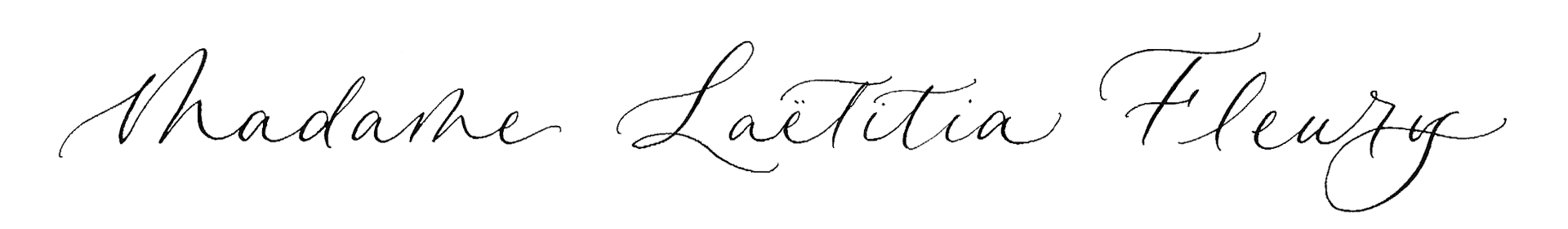 Exemple de calligraphie moderne