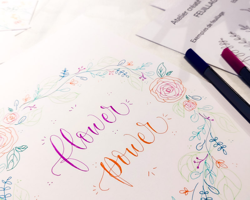 Atelier de dessin végétal