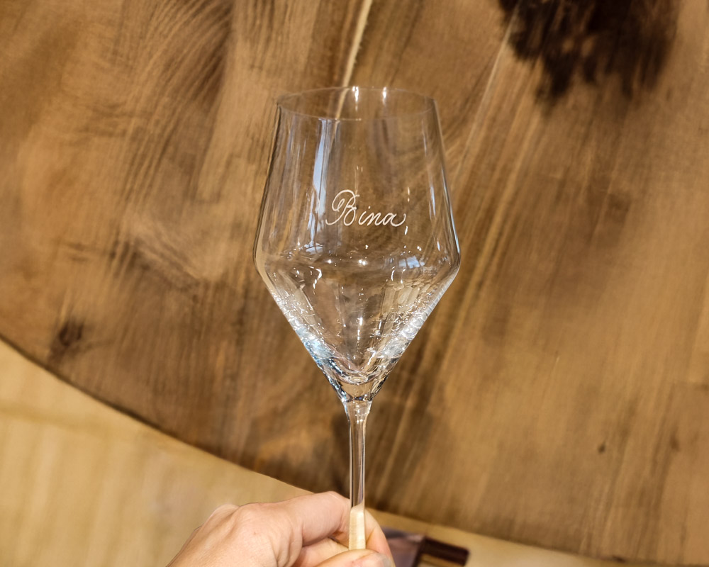 gravure cadeau personnalisé verre à pied