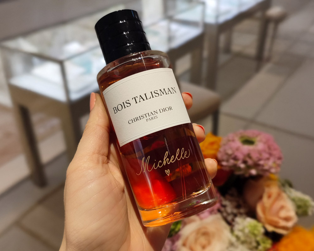 perfume engraving dior