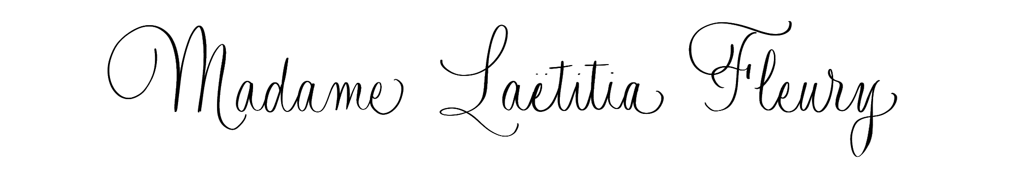 Exemple de calligraphie moderne