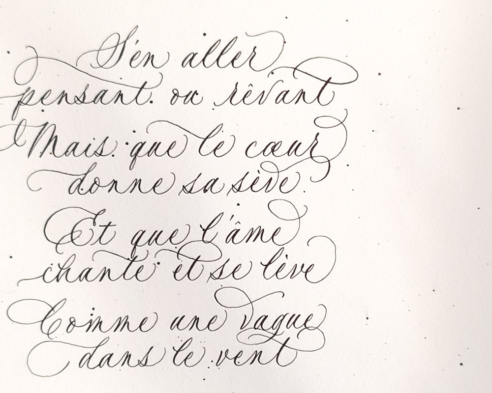 calligraphie chevalet bleu antibes
